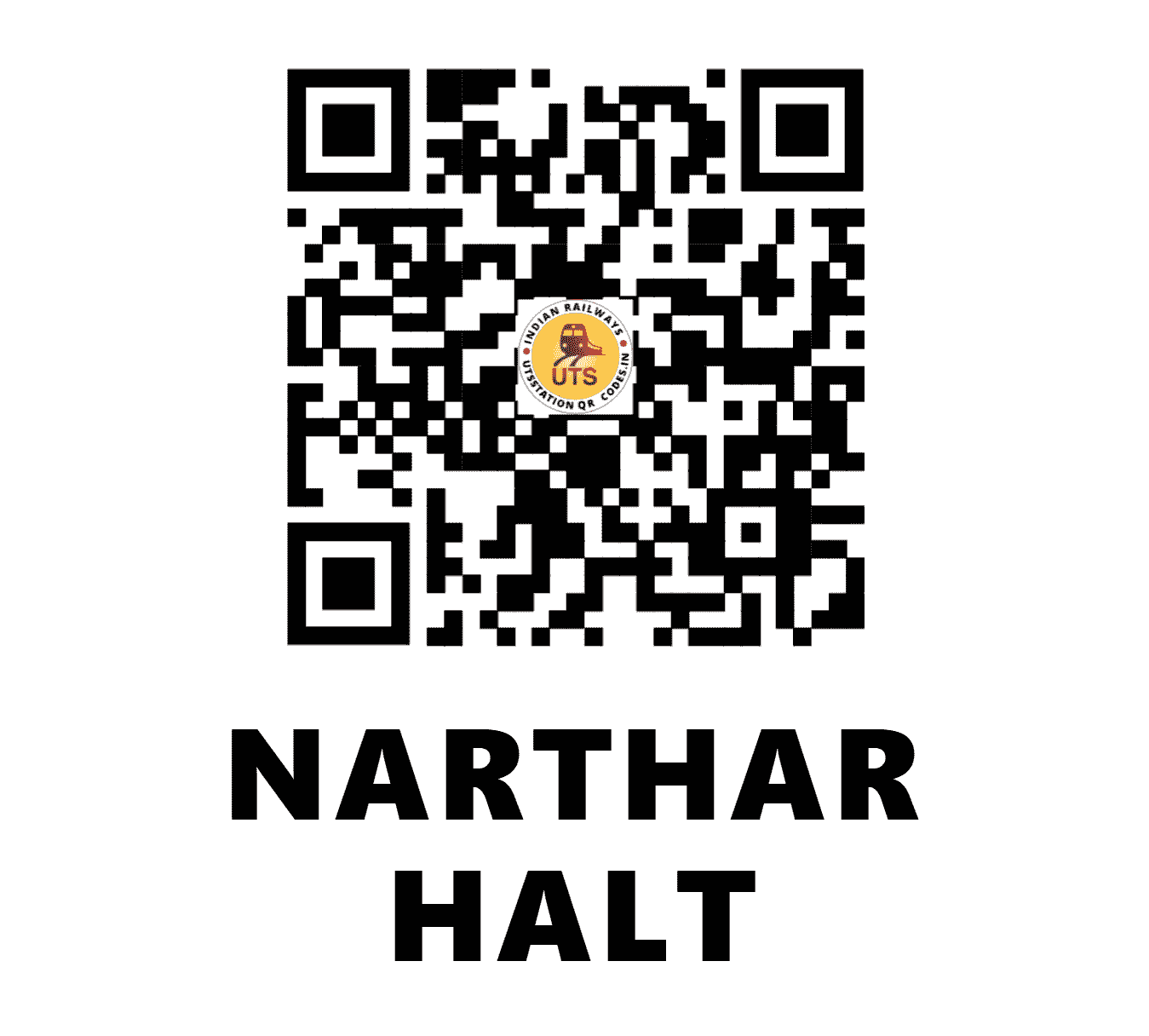 UTS QR Code for NARTHAR HALT - NHX (NE - UTTAR PRADESH)
